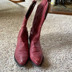Red cowboy boots worn twice!